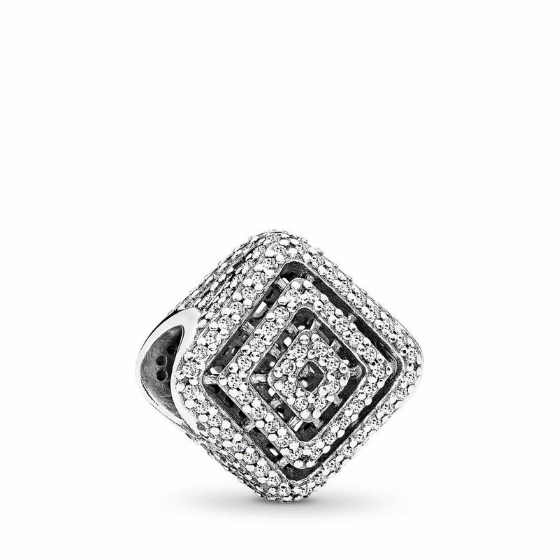 Pandora Australia Geometric Lines Charm - Sterling Silver | CHEPUQ964